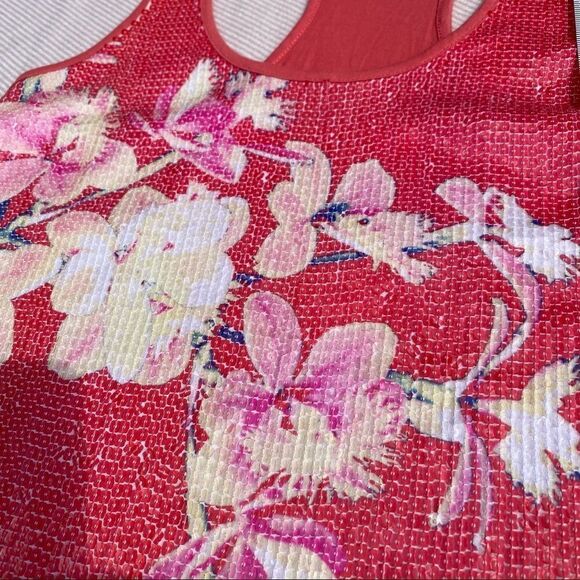 Express Dream Cotton Sequin Racer Back Tank - Picture 6 of 9